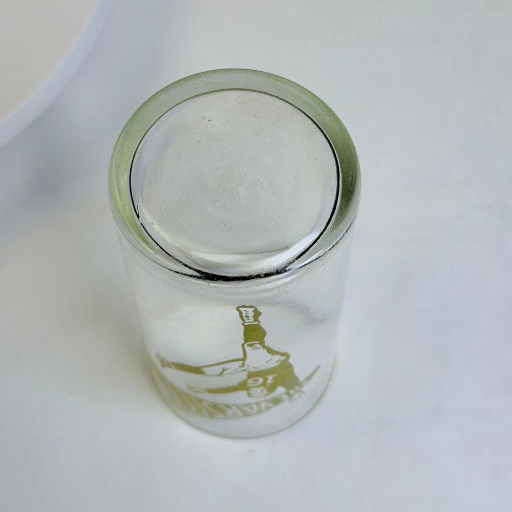 Vintage The Varsity Atlanta Football Kicker #16 Drinking Glass Tumbler Green - Picture 6 of 7